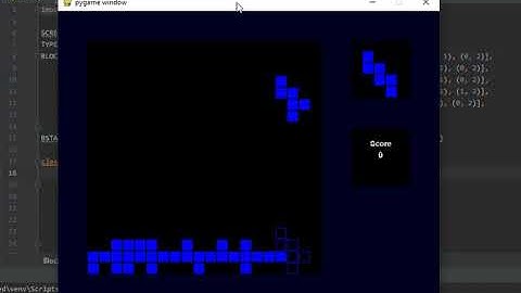 Tetris with pygame (Source code link in description)