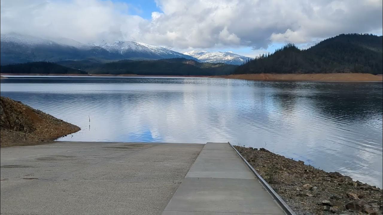 Trinity Lake finally reached the public launch ramp 2102024 YouTube