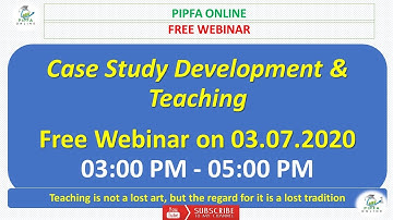 Case Study Development & Teaching webinar pk