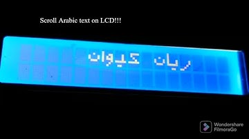 scrolling Arabic text on LCD using arduino #arabic #arduino #tech #lcd #programming #character #all