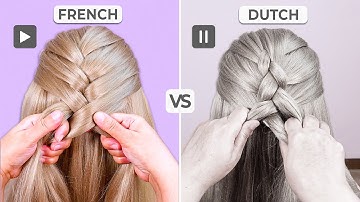 French vs Dutch Braid Tutorial | Beginner Side-by-Side