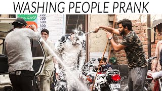 Washing People While Washing Their Cars Pranks  Lahori PrankStar