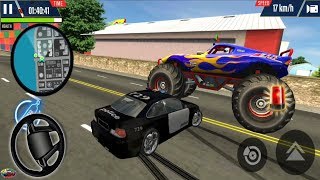 Police Car Simulator #2 - Polis Arabası ile Canavar Arabaları Yakalama - Android Gameplay screenshot 1