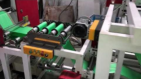 fully automatically garbage bag making machine