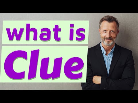 Clue | Meaning of clue