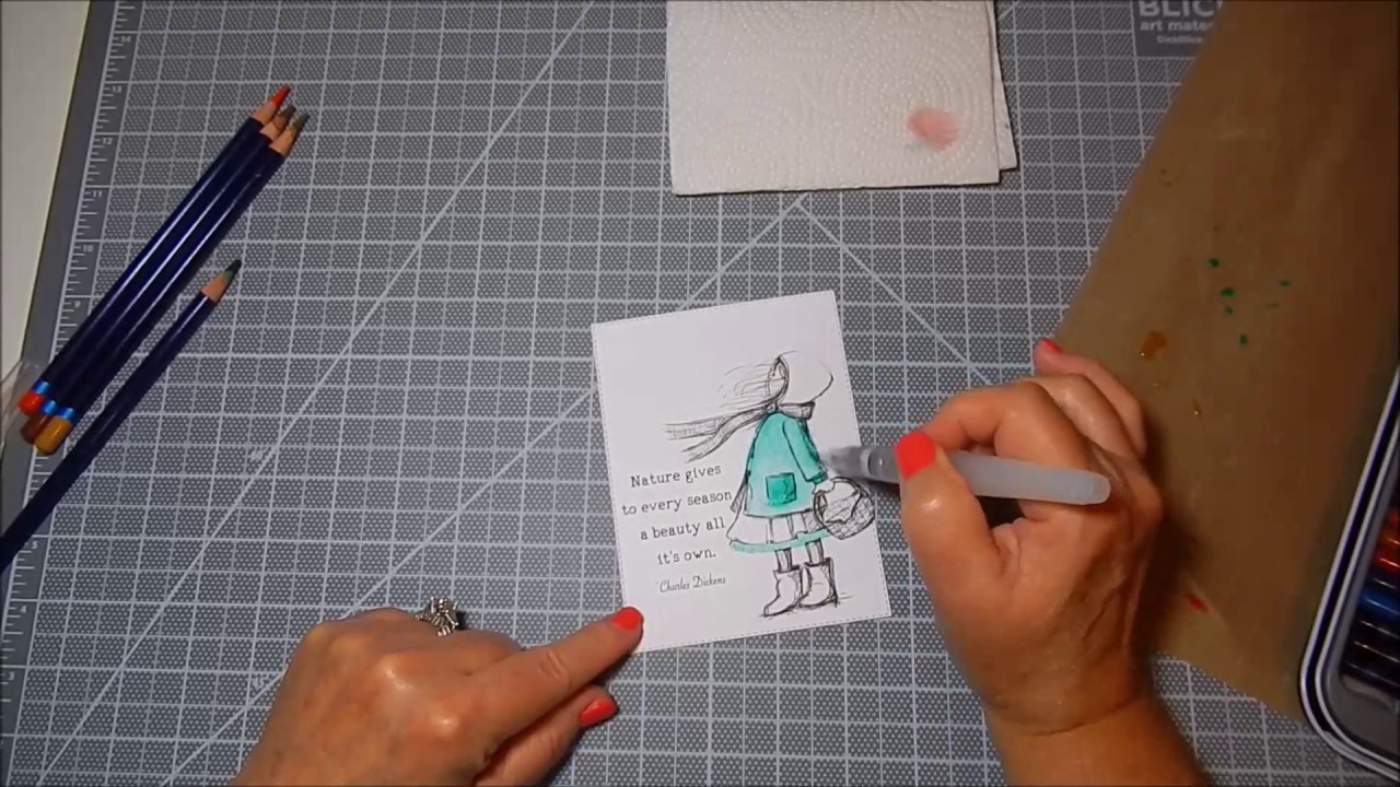 Unity Stamp Co Quick Tip Watercolor Pencils - YouTube