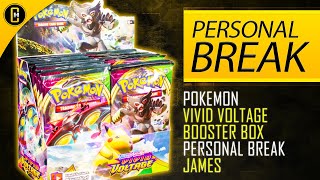SECRET RARE GOLD!! Pokemon Vivid Voltage Booster Box Opening - Personal Break - James