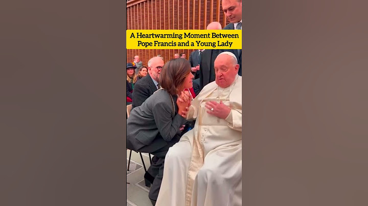 A Heartwarming Moment Between Pope Francis and a Young Lady #usa #popefrancis #newpope #catholic #us