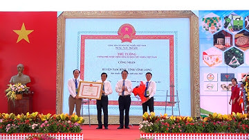 Công bố huyện Tam Bình đạt chuẩn nông thôn mới