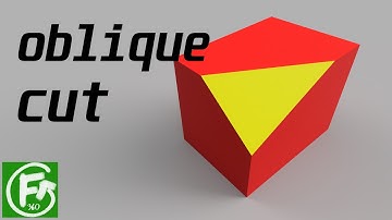 Fusion 360 - Oblique Cut
