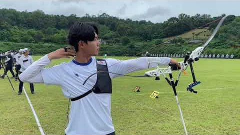 90m shooting slow motion in the rain and strong wind [Lee woo seok who was ranked world no.1]]