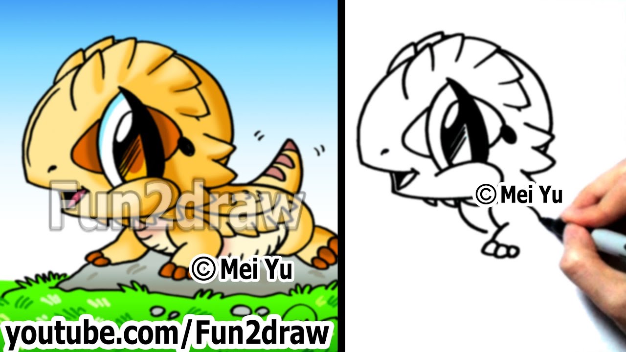 Featured image of post Fun2Draw Cute Easy Cartoon Dragon How to draw cartoons for kids and everyone
