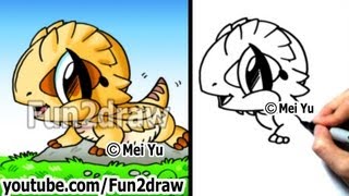 Learn how to draw a lizard as cute cartoon character! more easy
drawing tutorials, art videos, challenges, challenge ideas, online
cartooning l...