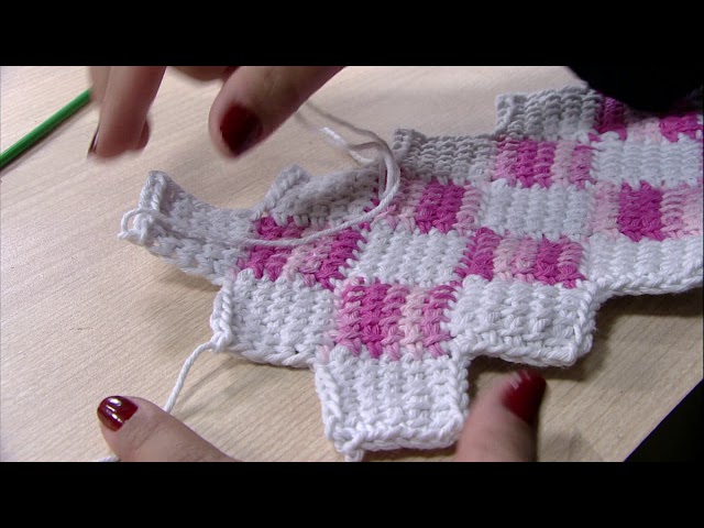 Luciana Ponzo - Tunisian Point Interlaced (With Crochet Needle) 