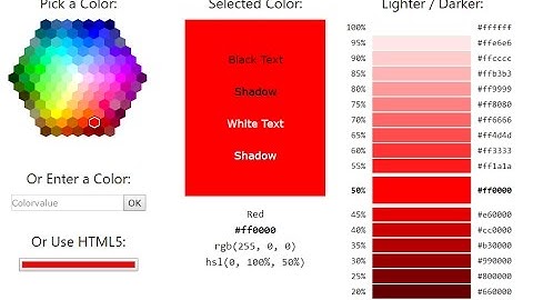HTML Color Picker- DeeDoOo World