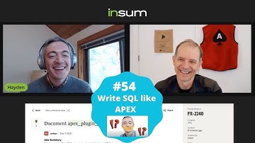 APEX Instant Tips #54: Write SQL like APEX