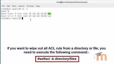 how to Removing ACL  (Access Control List )   in RHEL 7   Part 4