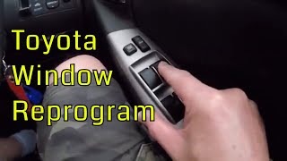 Toyota Power Window Reset