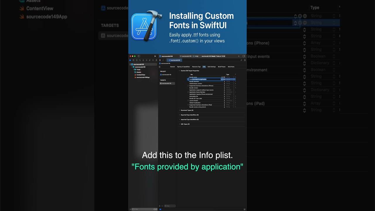 Installing Custom Fonts in SwiftUI