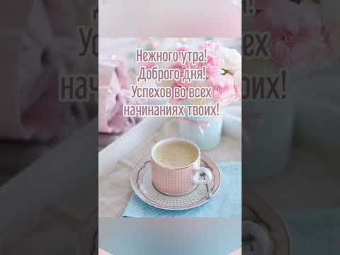 Доброе утро! Желаю прекрасно провести день💕 #доброеутро #сдобрымутром #открытка #музыкальнаяоткрытка