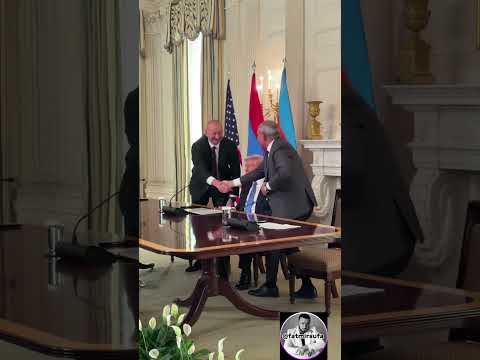 Trump Azerbaijani President Ilham Aliyev And Armenian Prime Minister Nikol Pashinyan Donaldtrump