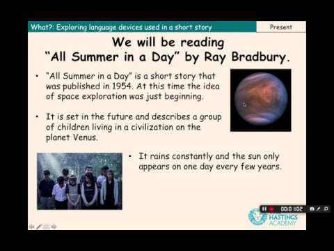 KS3 Short Stories Lesson 6 - YouTube