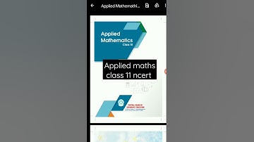 Class 11 Applied maths code241 offical ncert pdf download