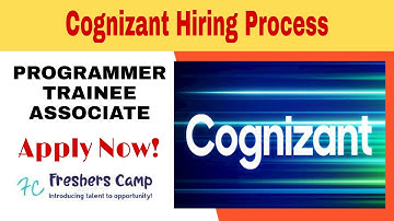 Cognizant recruitment 2021 | Cognizant interview for freshers | PROGRAMMER ANALYST TRAINEE