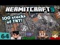 HermitCraft 9 ep 64 — 100 stacks of TNT beneath my pinball machine!