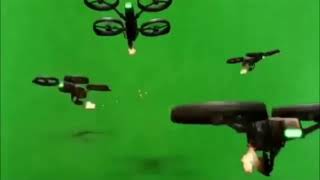Футаж дроны стреляют
