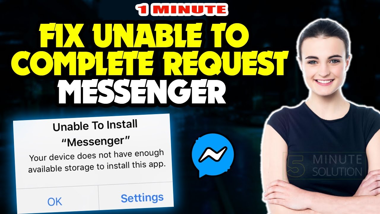 How to Fix Unable To Complete Request Messenger 2024(Quick & Easy