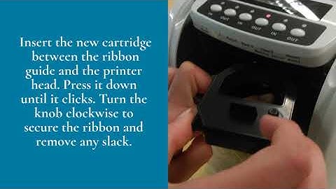 QC500N How to change the print ribbon cartridge