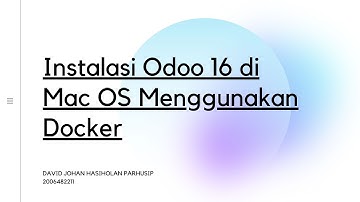 Instalasi Odoo 16 di Mac OS Menggunakan Docker