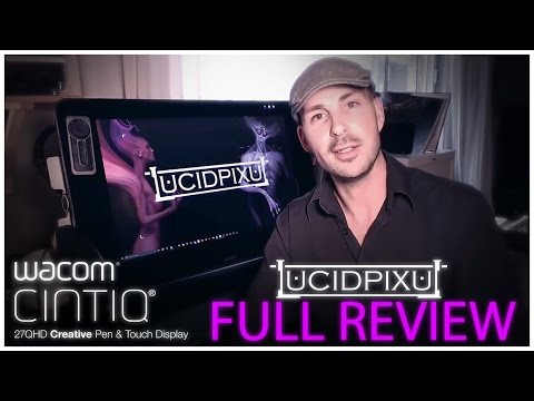 Wacom Cintiq 27qhd review with Ergo Stand - by LUCIDPIXUL
