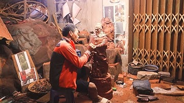 Điêu Khắc Tượng Hưng Đạo Đại Vương - Trần Quốc Tuấn theo yêu cầu của khách hàng | ĐỒ GỖ TOÀN ĐÀO