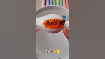 Name art with doms floating marker #doms #shorts #trending #art #diy