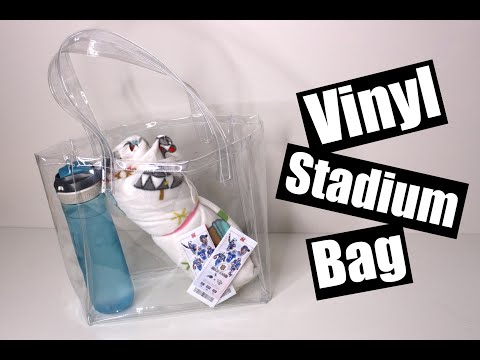 Clear vinyl Stadium bag Sewing tutorial