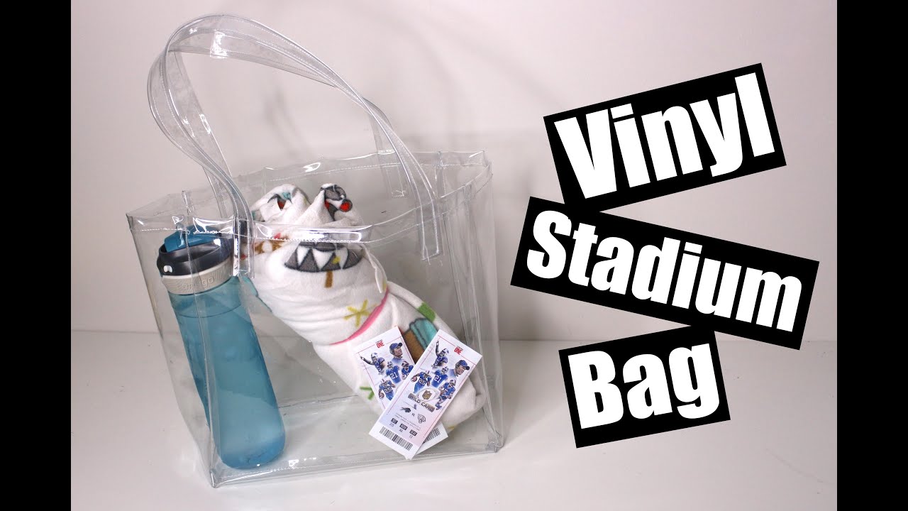 Clear vinyl Stadium bag Sewing tutorial 