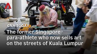 The former Singapore para-athlete who now sells art on the streets of Kuala Lumpur