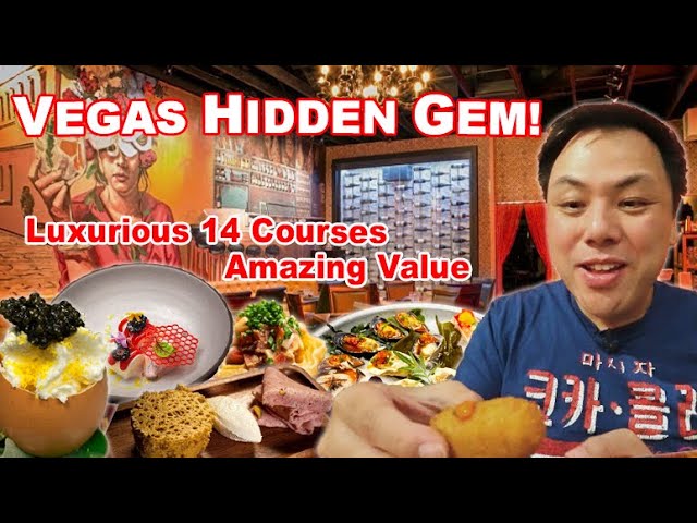 Vegas Hidden Gem! $70 Luxurious 14 course meal | Beluga caviar, seafoods,  and more! - YouTube