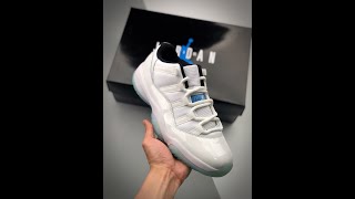 Latest Air Jordan 11 Low “Legend Blue” White/Black-Legend Blue AV2187-117