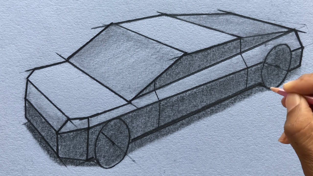 Perspective Drawing Of A Car