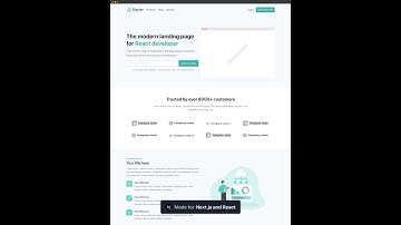 React Landing Page Template with Next JS, TypeScript and Tailwind CSS