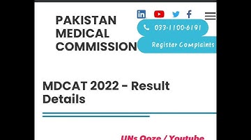 Mdcat Result 2022 announced || pmc mdcat results || grace marks given or not?