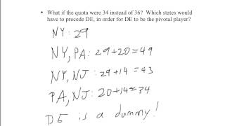 Math 103 Measuring Power 15: Shapley-Shubik and the Electoral College