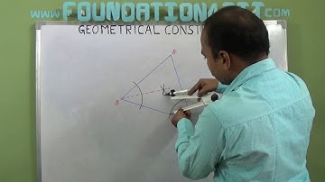 How to construct Incircle of a Triangle