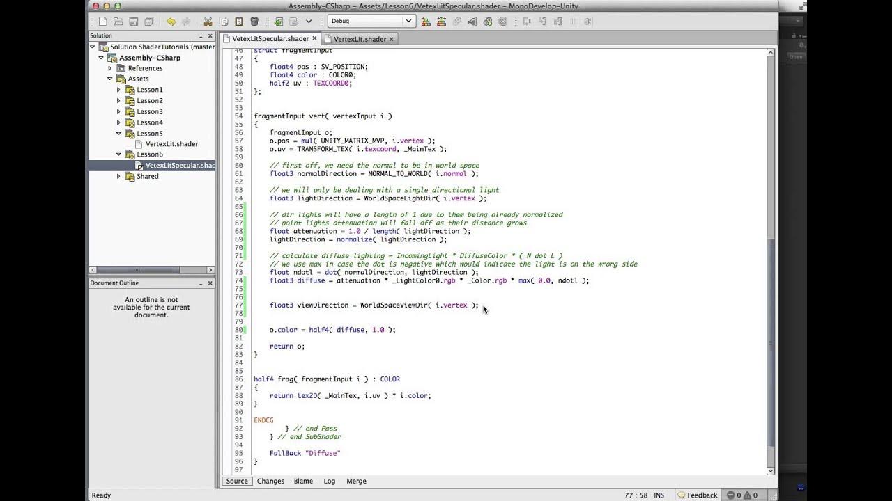 Unity Cg Shaders Part 6 Specular Highlights YouTube