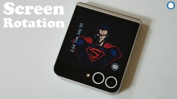 How To Enable / Disable Screen Rotation On Galaxy Z Flip 6