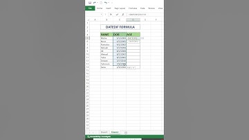 How to use "DATEDIF" Formula in Excel | #excel #shortvideo #viral #shorts