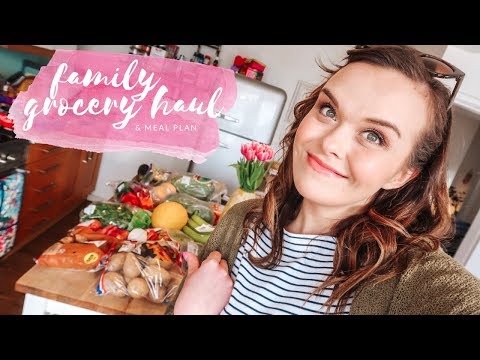 FAMILY GROCERY HAUL & MEAL PLAN - FAMILY OF 5 - APRIL 2019